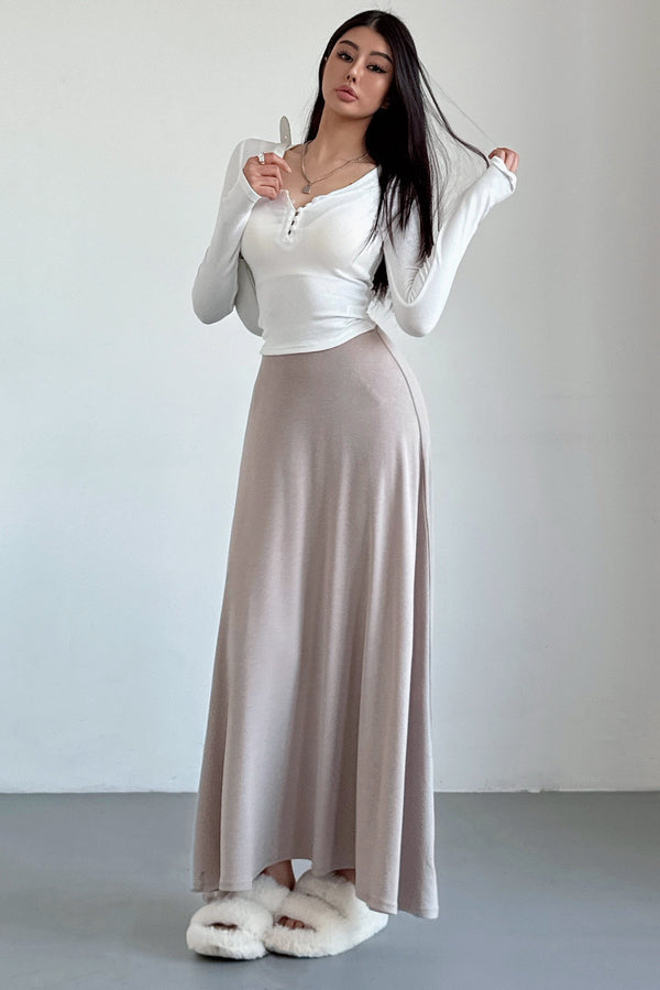 Retro Wool A-Line Skirt