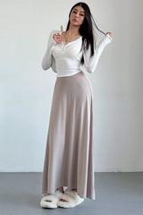 Retro Wool A-Line Skirt