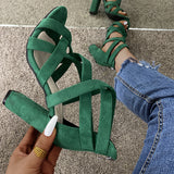 Cross My Heart Block Heels