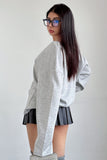 Casual V-Neck Top Pullover Sweatshirt