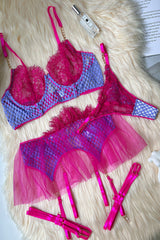 Gauze Lace Underwear Lingerie Set