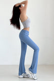 Casual Knit Bodycon Low Waist Pants Trousers