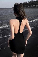 Backless Sleeveless Mini Dress