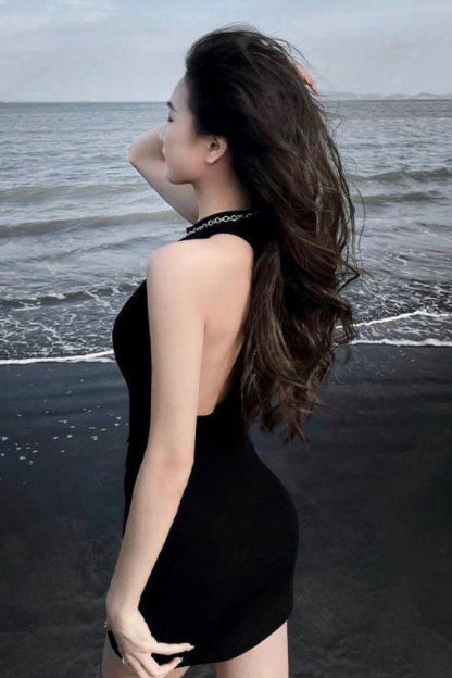 Backless Sleeveless Mini Dress