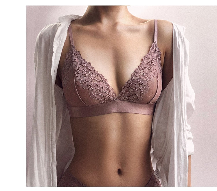 Classic Transparent Bra Lace Temptation Underwear