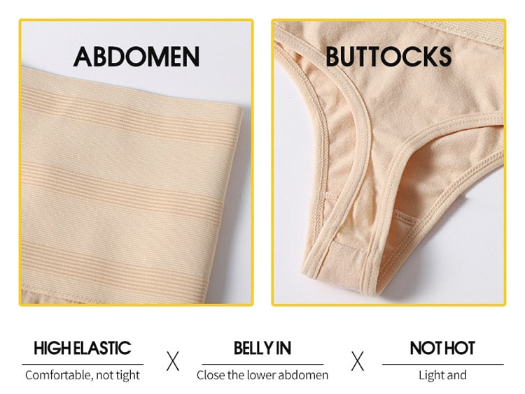 High Waist Shaping Panties Breathable Body Shaper Slimming Tummy Underwear