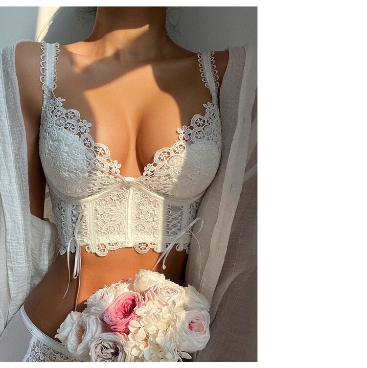 French Classic Bra Embroidered Lace Underwear