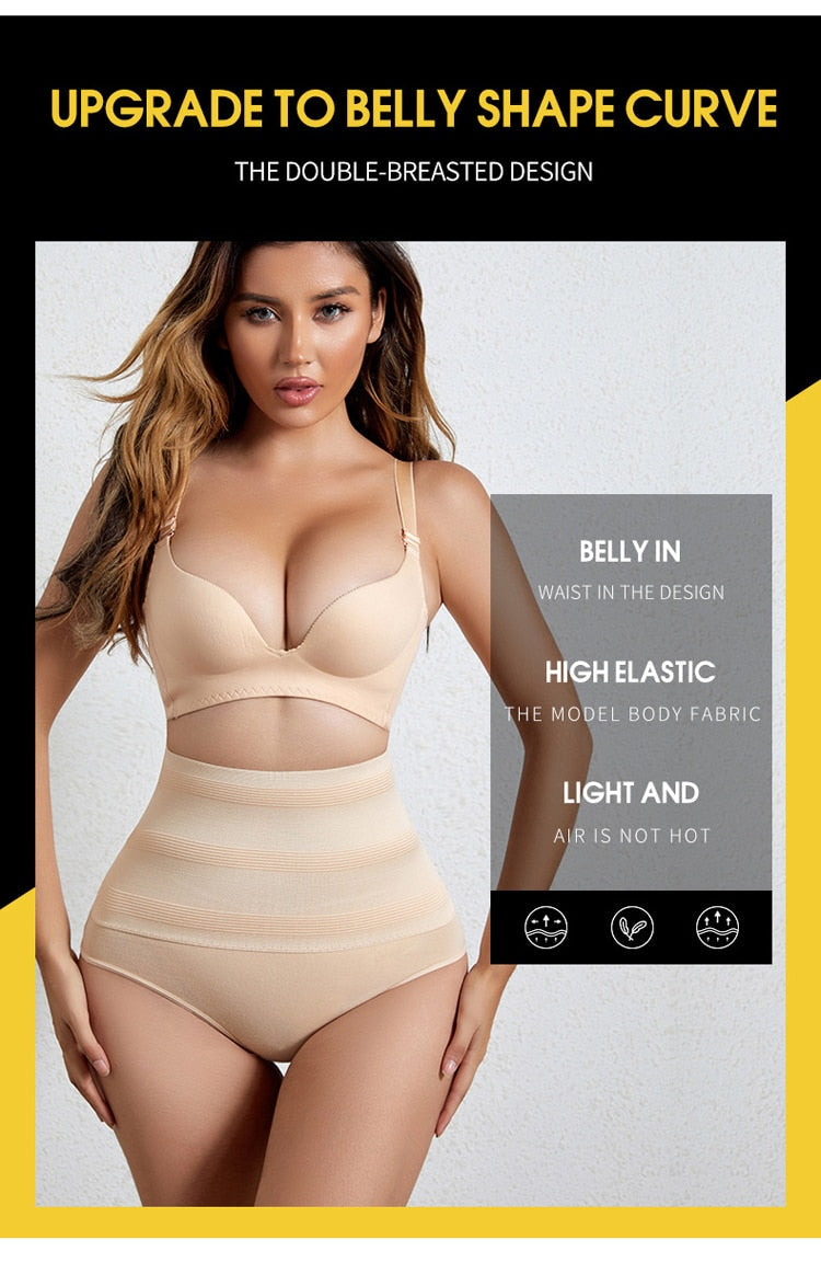 High Waist Shaping Panties Breathable Body Shaper Slimming Tummy Underwear