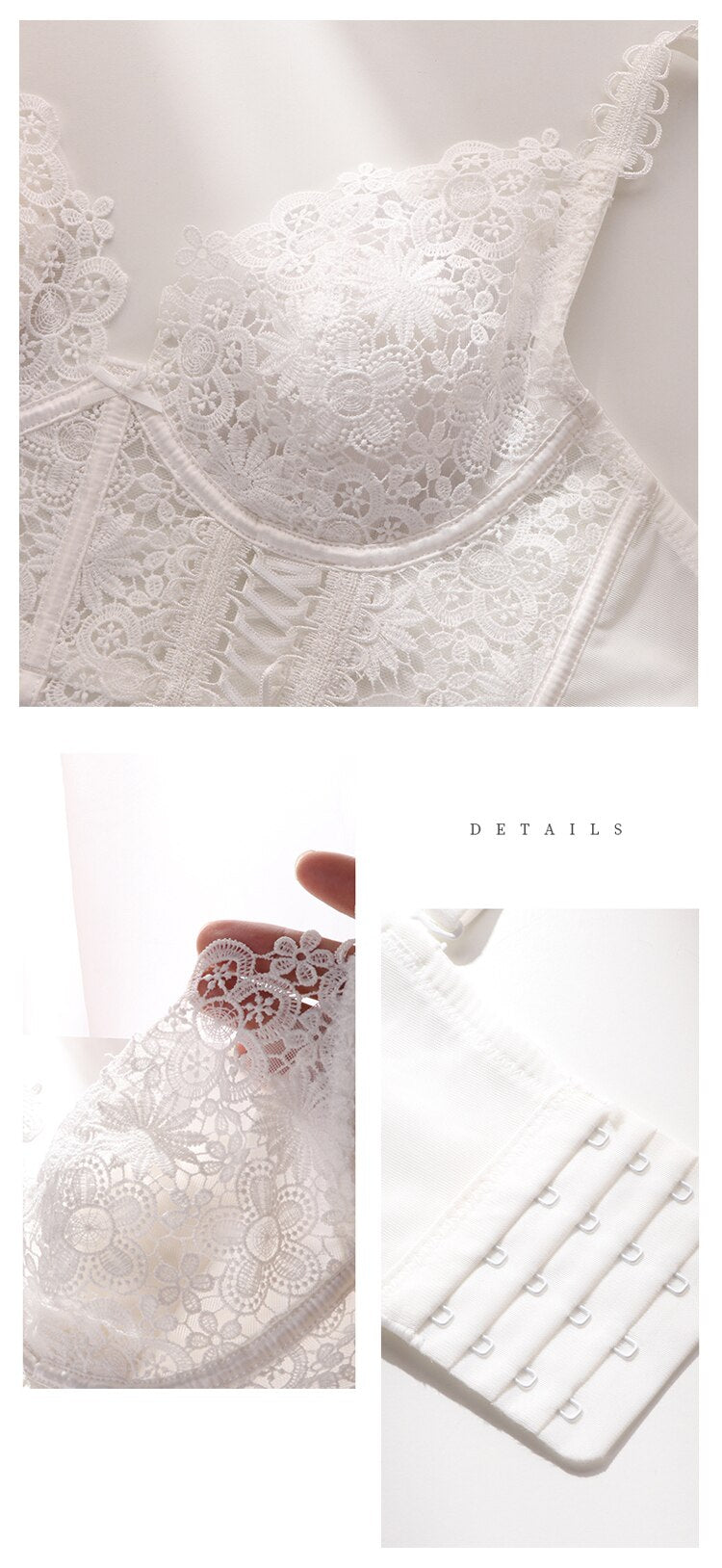 French Classic Bra Set Embroidered Lace Underwear