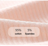 2PCS/Set Panties Striped Low-Rise Underwear Plus Size Breathable Briefs Female G String Soft Lingerie