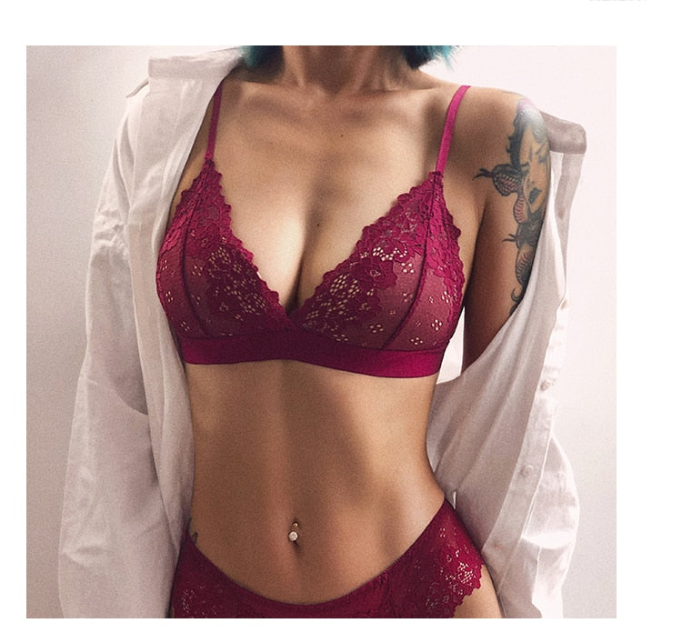 Classic Transparent Bra Lace Temptation Underwear