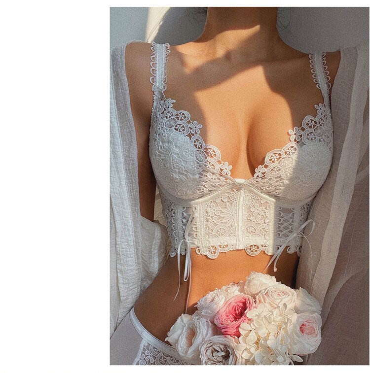 French Classic Bra Embroidered Lace Underwear