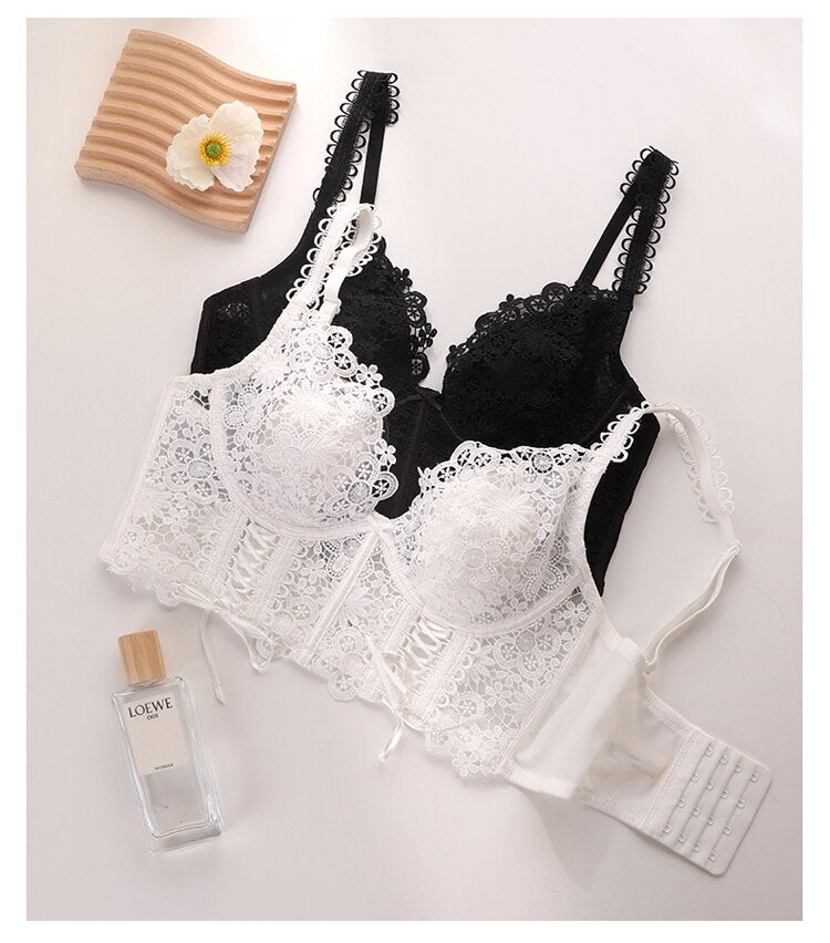 French Classic Bra Set Embroidered Lace Underwear