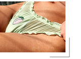 2Pcs/Lot Lace Lingerie Temptation Low-waist Panties Fruit Ins Embroidery Transparent Briefs Seamless Underwear