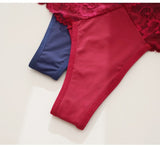 2Pcs/Lot Lace Lingerie Temptation Low-waist Panties Transparent G String Thong Seamless Underwear Intimates