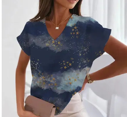 3D Print Casual Short Sleeve T-Shirt