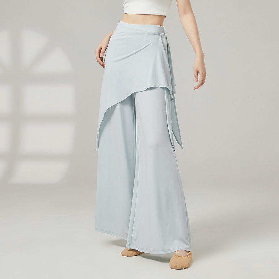 Asymmetric Wrap Palazzo Pants