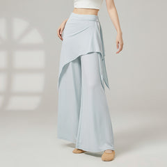 Asymmetric Wrap Palazzo Pants