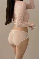 Hollow Ruffle Underpant Brief Panty