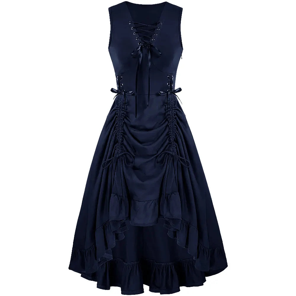 Gothic Corset Lace-Up Dress