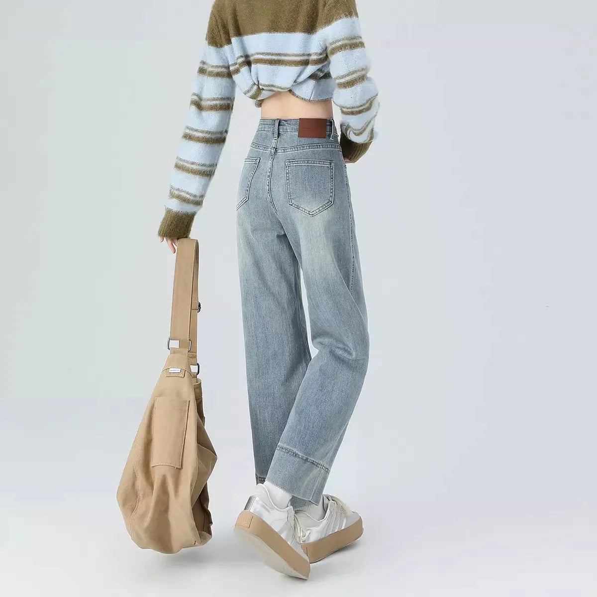 High Waist Vintage CroJeanspped