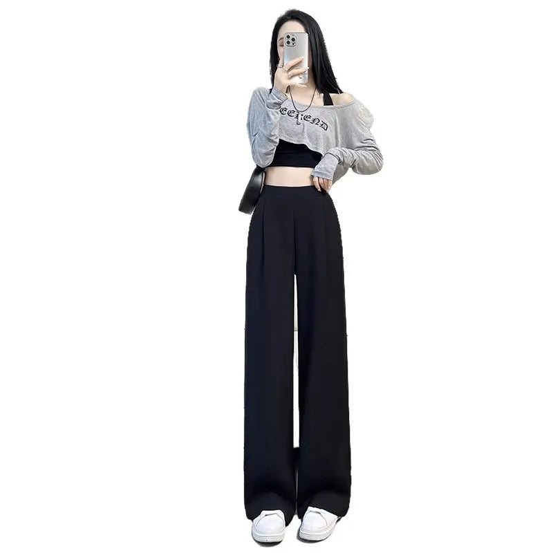 High Waist Wide Leg Dress Pants