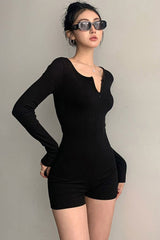 Zip Long Sleeve Bodysuit