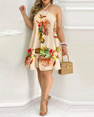 Sleeveless A-Line Casual Summer Sundress