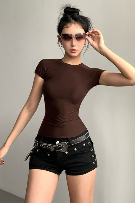 Stretch Short Sleeve Top Tee