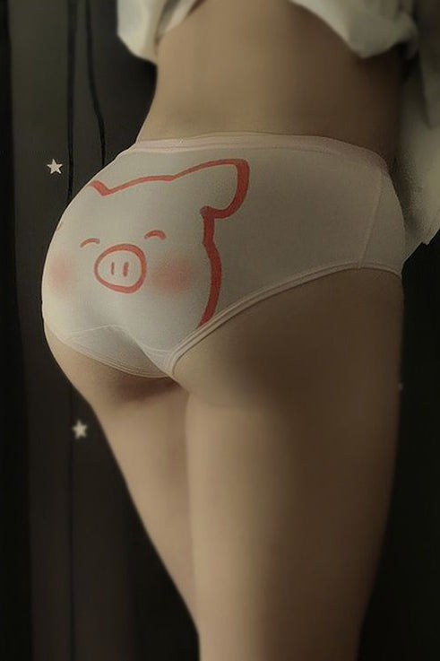 Cute Animal Pattern Stretch Underpant Panty