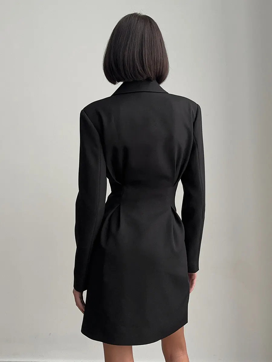 Double Breasted Blazer Mini Dress