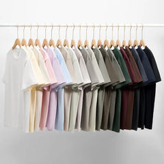 Basic Solid Crew Neck Loose Short Sleeve T-Shirt