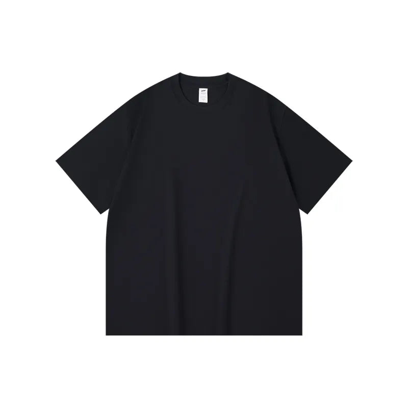 Basic Solid Crew Neck Loose Short Sleeve T-Shirt