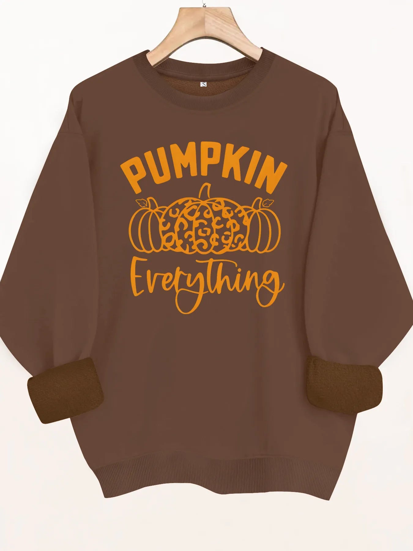 Halloween Pumpkin Letter Graphic Sweatshirt