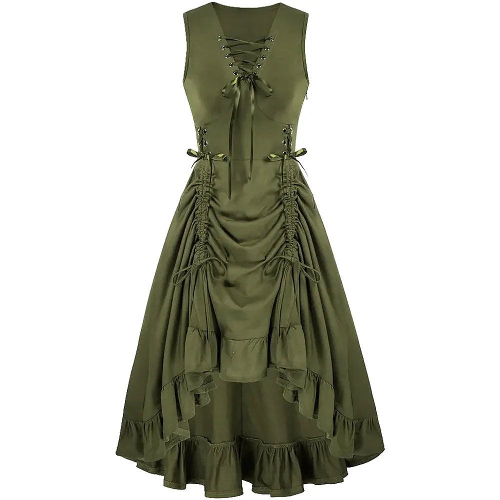 Gothic Corset Lace-Up Dress