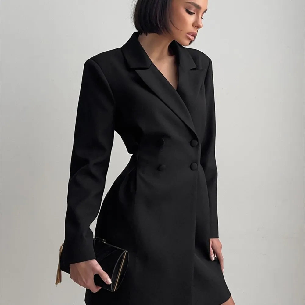 Double Breasted Blazer Mini Dress