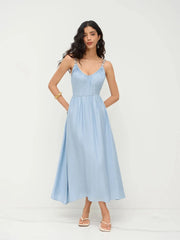 Spaghetti Strap Midi Dress
