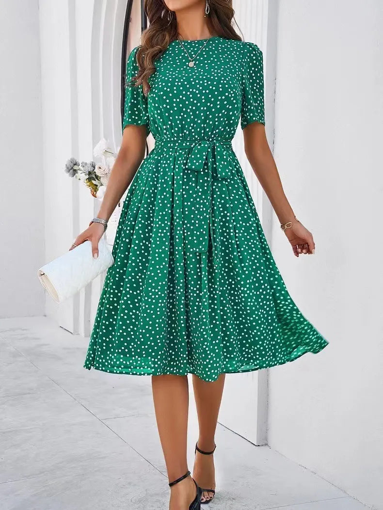Line Midi Casual Daily Outfit Dress