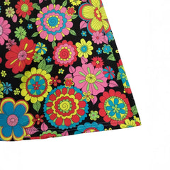 High Waist Allover Floral Print Flared Casual Long Pants