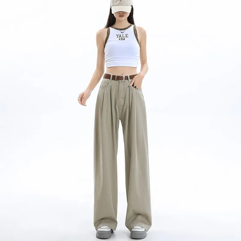 High Waist Wide Leg Jeans,