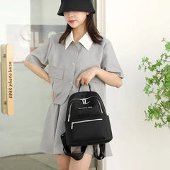 Student Teen Multi-way Carry Waterproof Nylon Casual School Bag