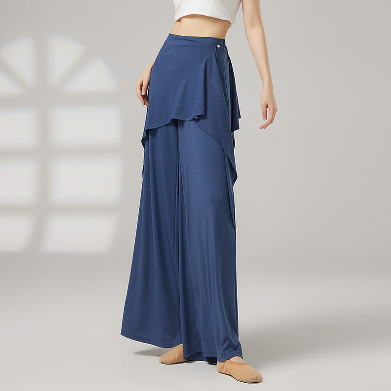 Asymmetric Wrap Palazzo Pants