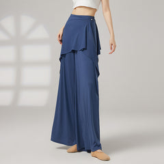 Asymmetric Wrap Palazzo Pants