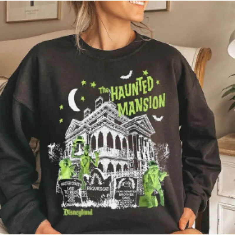 Halloween Leopard Pumpkin Print Crew Neck Sweatshirt