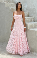 Lace Floral Maxi Dress