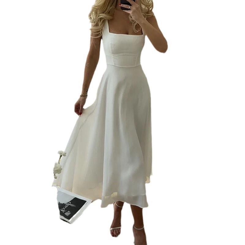 Spaghetti Strap Chiffon Maxi Dress
