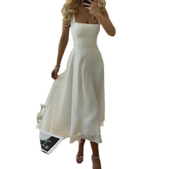 Spaghetti Strap Chiffon Maxi Dress