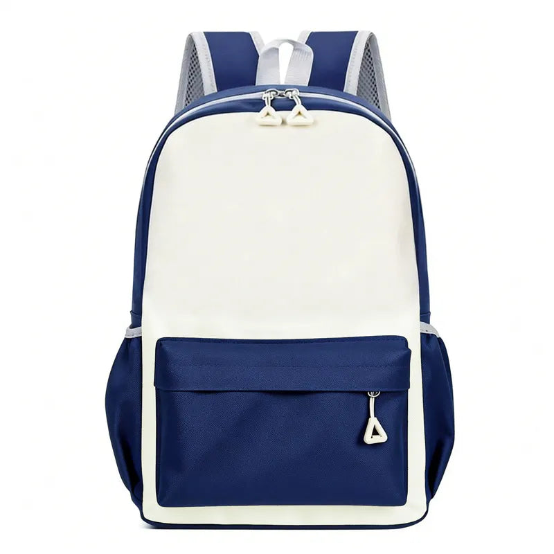 School Backpack Student Teen Kids Color Block Ultra Light Kids School Bag