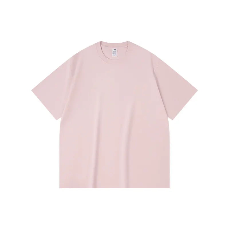 Basic Solid Crew Neck Loose Short Sleeve T-Shirt
