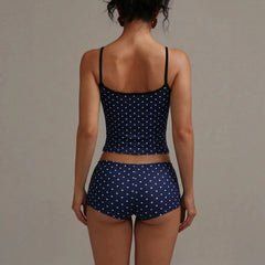 Polka Dot Spaghetti Strap Cami Top